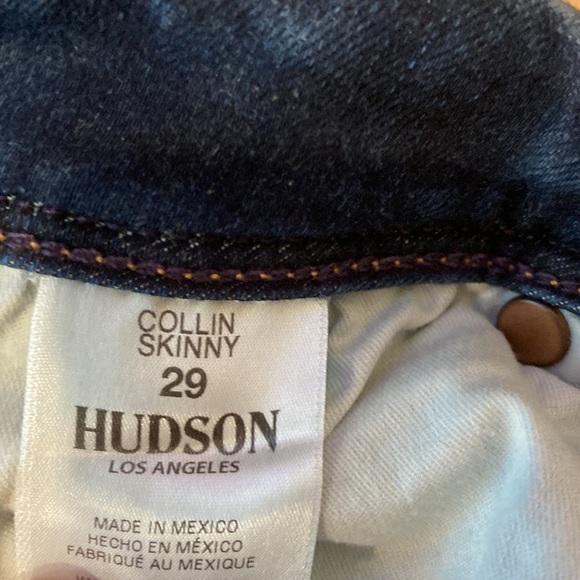 Hudson Collin Skinny Mid-Rise Jeans, Size 29 - Picture 3 of 5